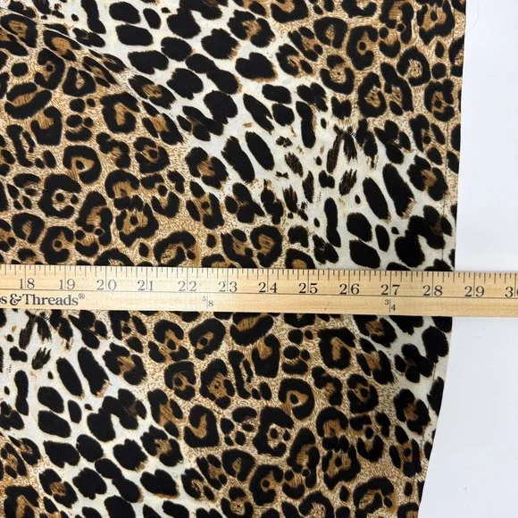 Speechless Leopard Print Mini Slip Dress Small Y2K 90s Spaghetti Strap Cowl Neck - Picture 9 of 9